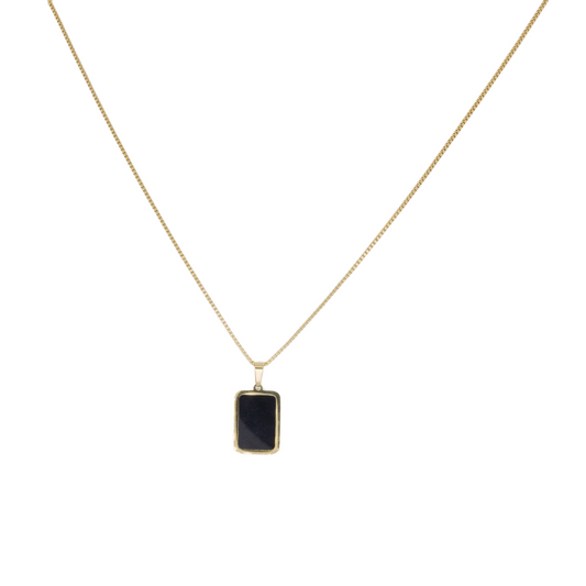 Le Rectangle Noir Necklace