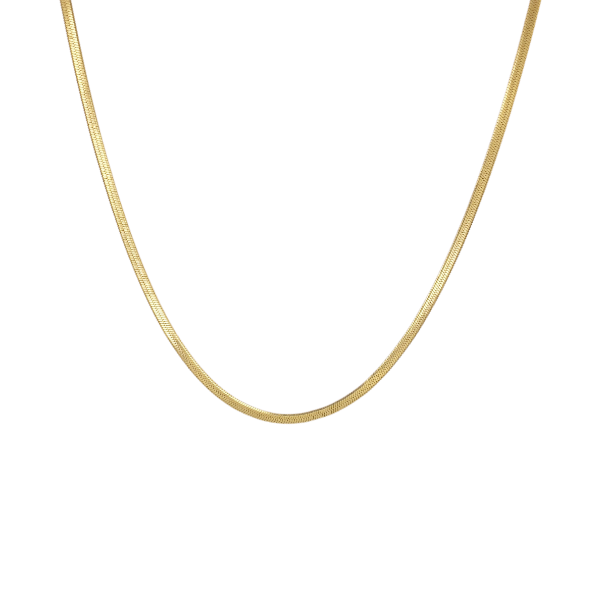 Thin Snake Necklace - Gold